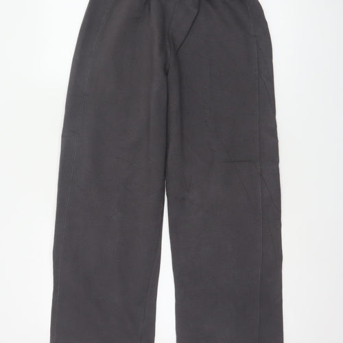Rising Women’s Black XS Wide Leg Fleece Jogger Trousers Drawstring