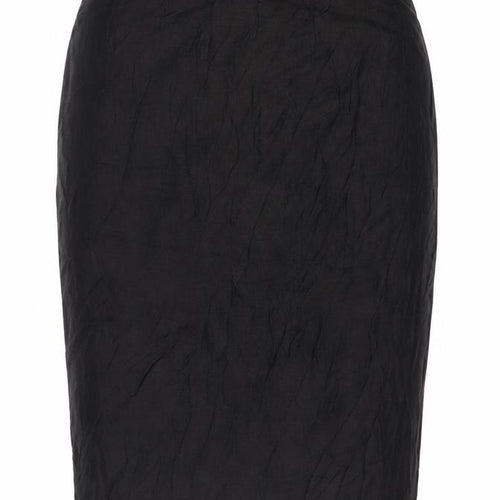 Minuet Women’s Black UK 12 Linen Pencil Knee Length Skirt