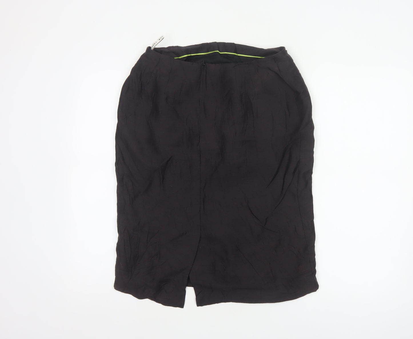 Minuet Women’s Black UK 12 Linen Pencil Knee Length Skirt