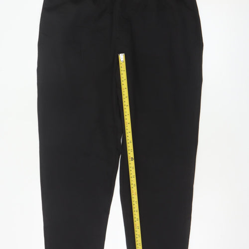 Zara Men’s Black M 31 Jogger Knit Tapered Drawstring Trousers