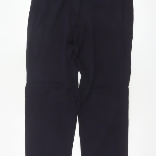 Marks and Spencer Women’s Navy Blue UK 12 Straight Work Trousers