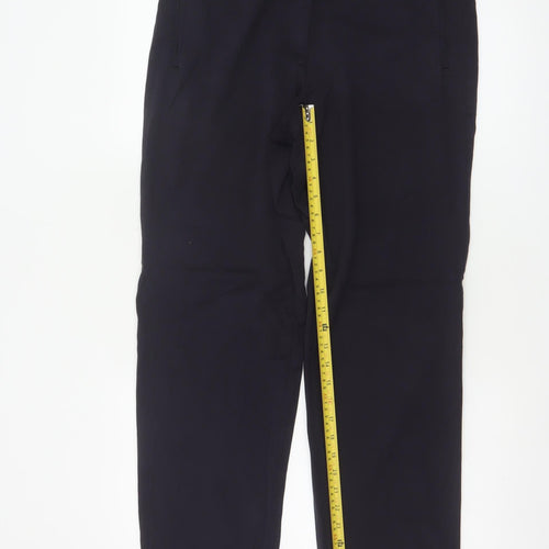 Marks and Spencer Women’s Navy Blue UK 12 Straight Work Trousers