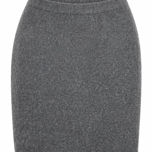 Zara Women Grey S Knit Pencil Mini Skirt High Rise Stretch