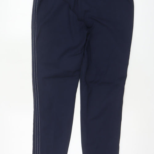 Next Women’s Blue UK 10 Regular Tapered Trousers Zip Pockets