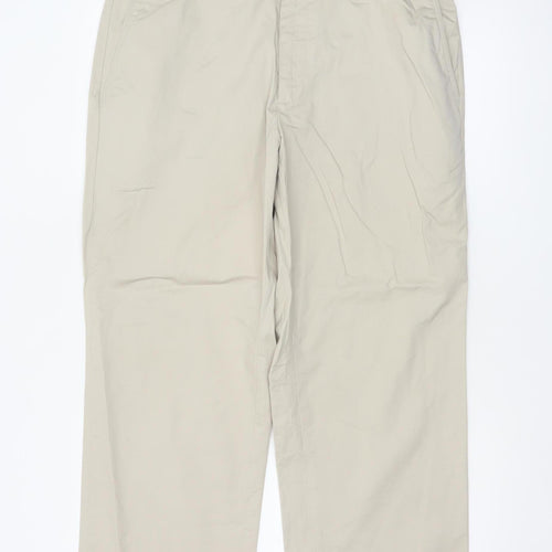 Blue Harbour Men’s Beige 36W 29L Cotton Straight Chino Trousers