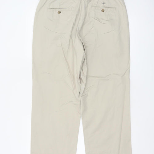 Blue Harbour Men’s Beige 36W 29L Cotton Straight Chino Trousers