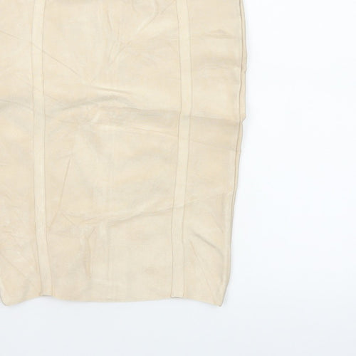 House of CB London Women Beige S Bandage Pencil Knee Length Skirt
