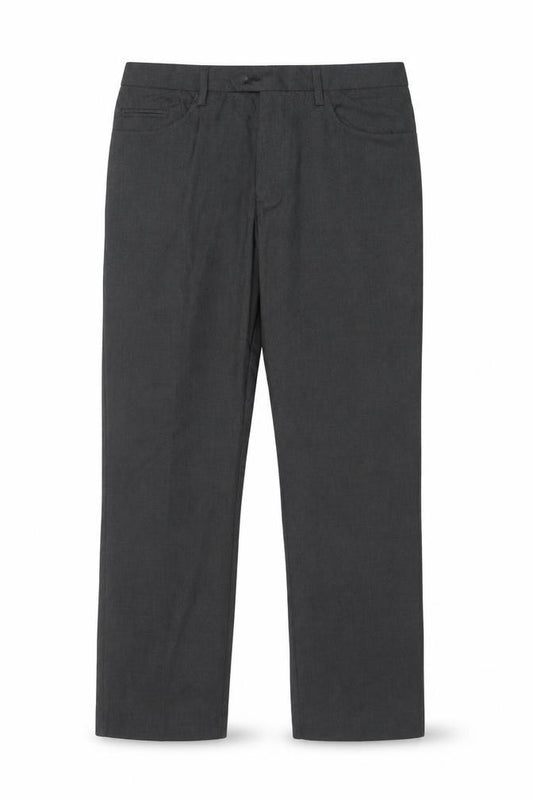 Next Men’s Grey 34R Dress Trousers Flat Front Smart Work Formal