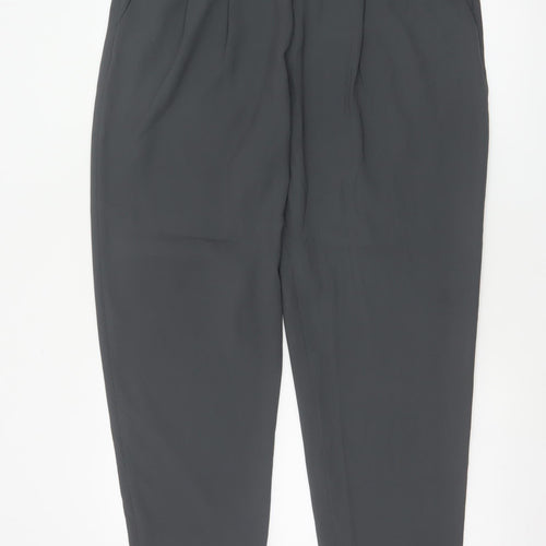 Monsoon Women Black UK 14 Tapered Pleated Dress Trousers