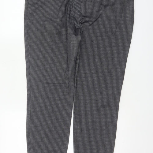 Jasper Conran Women’s Grey Pinstripe Tapered Dress Trousers UK 14