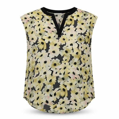 Paraphrase Women Multicoloured Floral V-Neck Cap Sleeve Blouse UK 12
