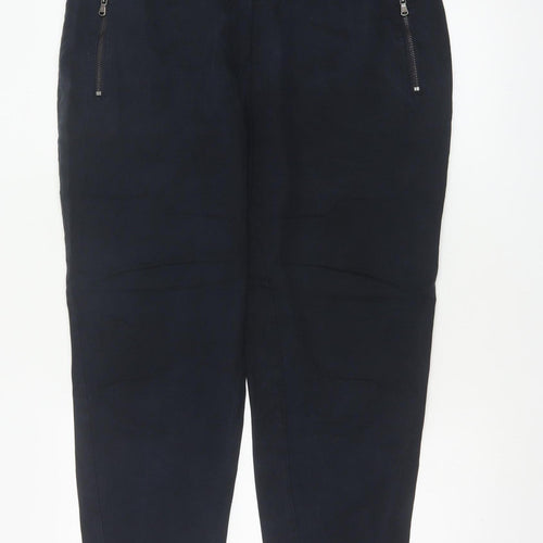 Mint Velvet Women’s Navy Blue Size 14 Lyocell Tapered Jogger Trousers