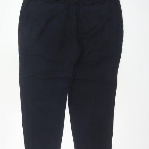 Mint Velvet Women’s Navy Blue Size 14 Lyocell Tapered Jogger Trousers
