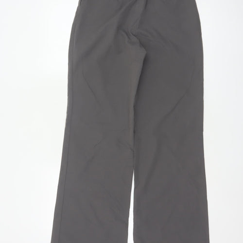PrettyLittleThing Women Grey UK 4 Wide-Leg High Rise Smart Trousers