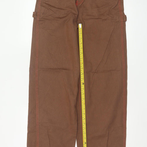No Fear x H&M Women’s Brown Wide-Leg Logo Jeans UK 10