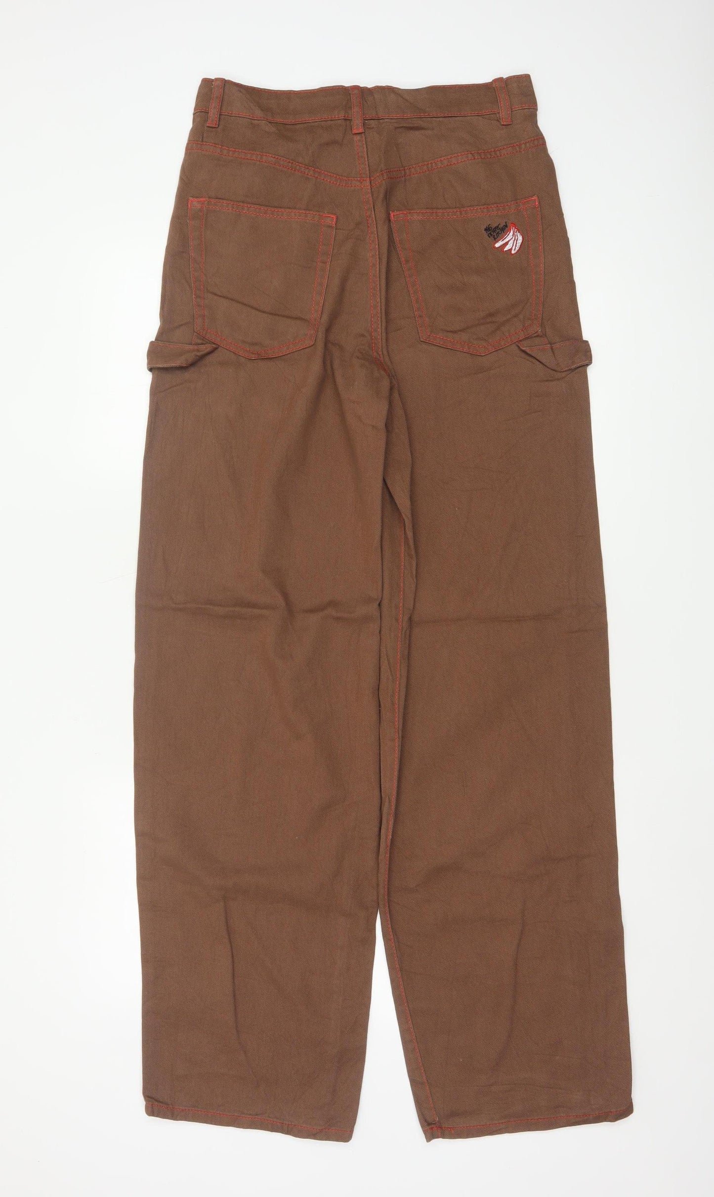 No Fear x H&M Women’s Brown Wide-Leg Logo Jeans UK 10