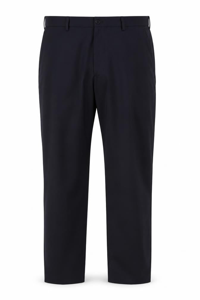 Marks & Spencer Men Blue 40in Regular Fit Straight Dress Trousers