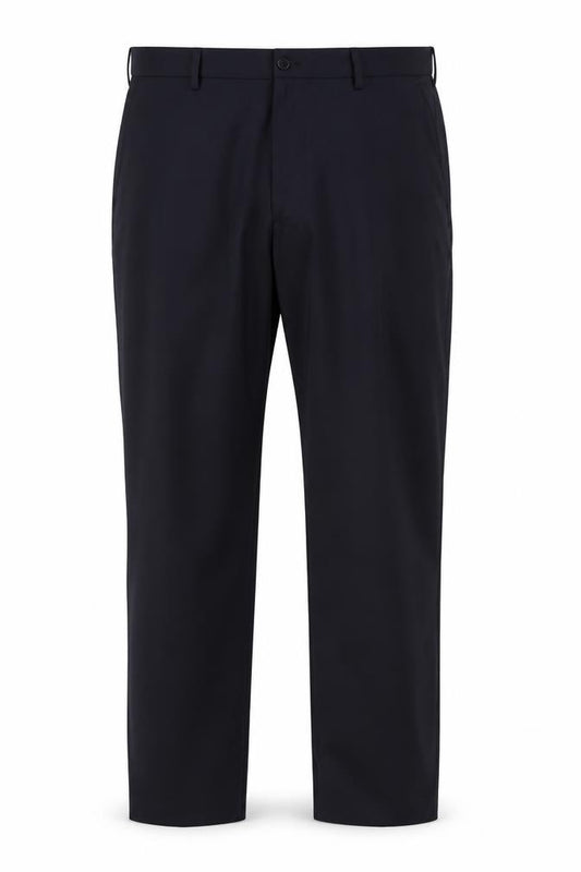 Marks & Spencer Men Blue 40in Regular Fit Straight Dress Trousers