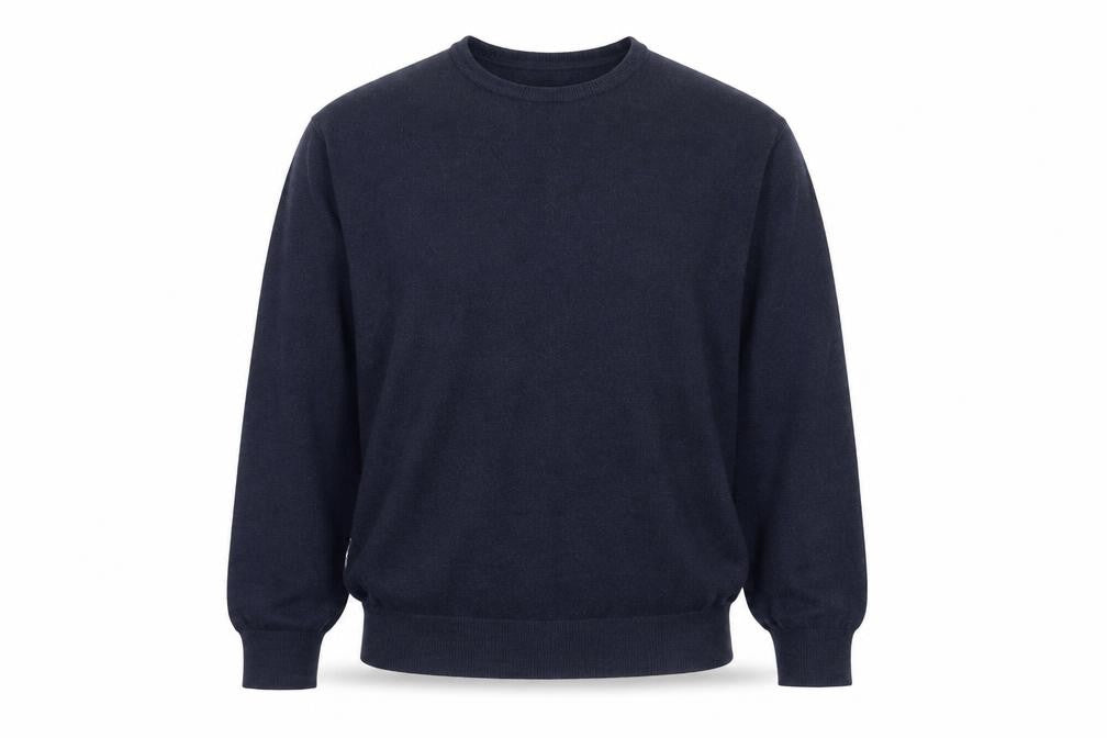GAP Men’s Blue M Linen Crew Neck Pullover Lightweight Jumper