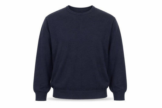 GAP Men’s Blue M Linen Crew Neck Pullover Lightweight Jumper