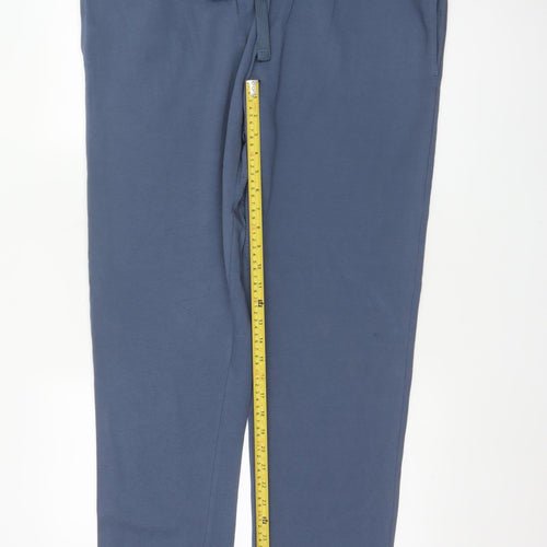Marks & Spencer Men's Blue XL Long Regular Fit Sweatpants Joggers