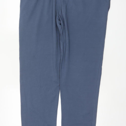 Marks & Spencer Men's Blue XL Long Regular Fit Sweatpants Joggers