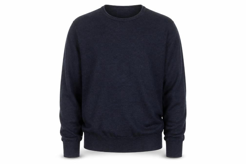 Gap Men’s Navy Blue M Linen Crew Neck Pullover Jumper Knit
