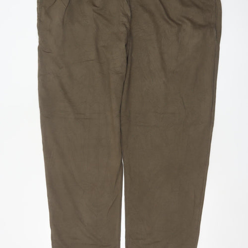 Marks and Spencer Men's Brown 5XL Jogger Trousers Elastic Waist