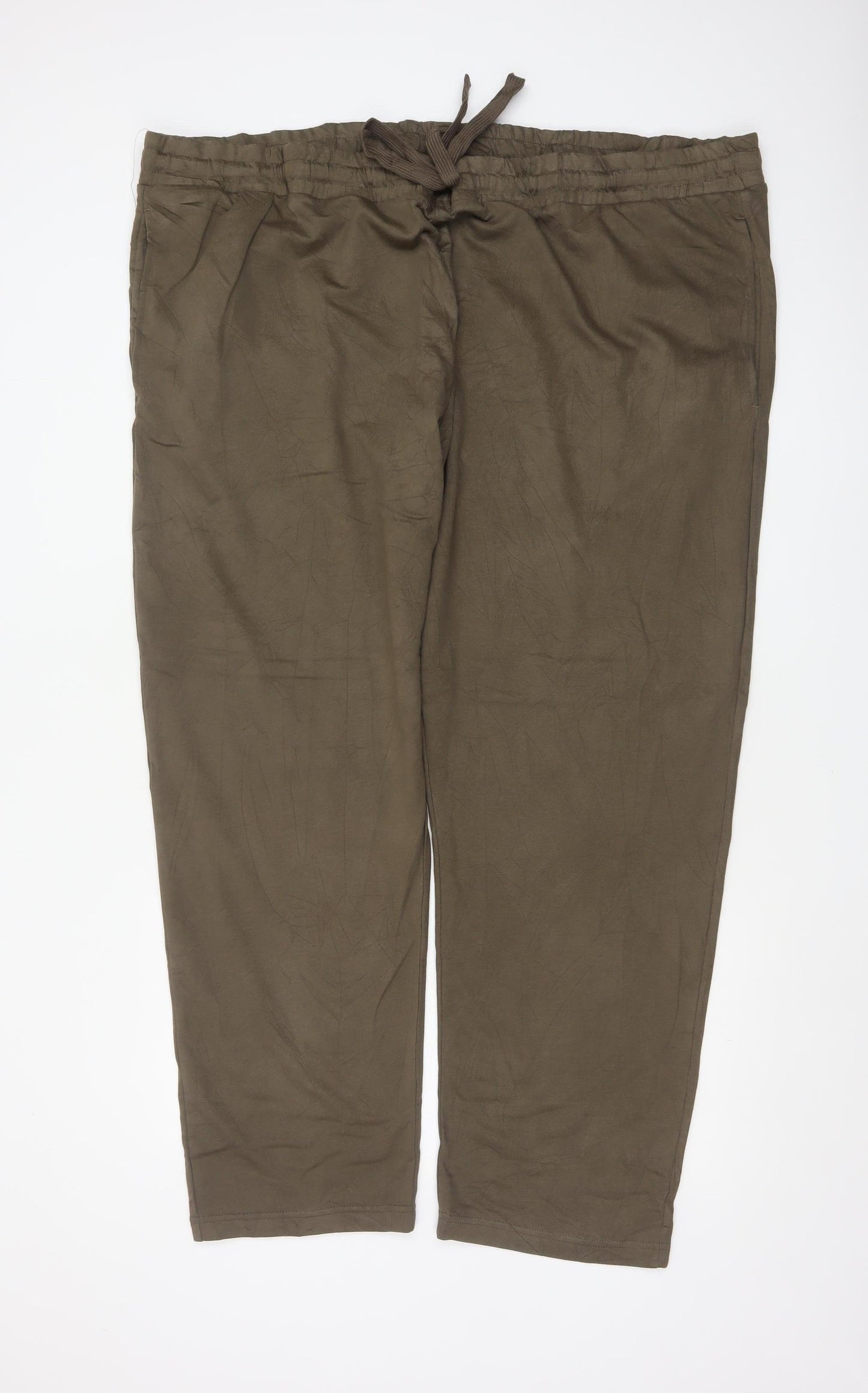 Marks and Spencer Men's Brown 5XL Jogger Trousers Elastic Waist