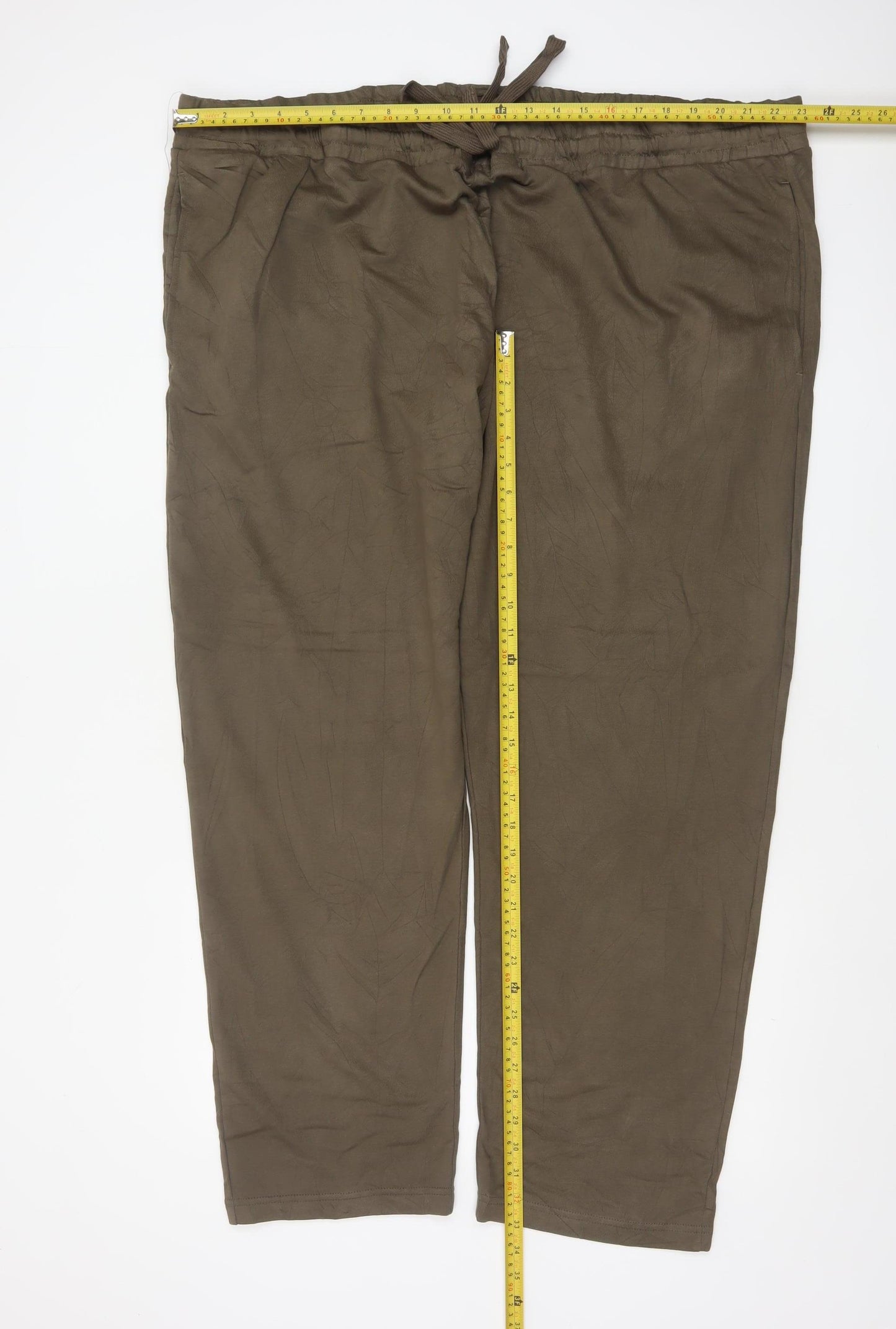 Marks and Spencer Men's Brown 5XL Jogger Trousers Elastic Waist