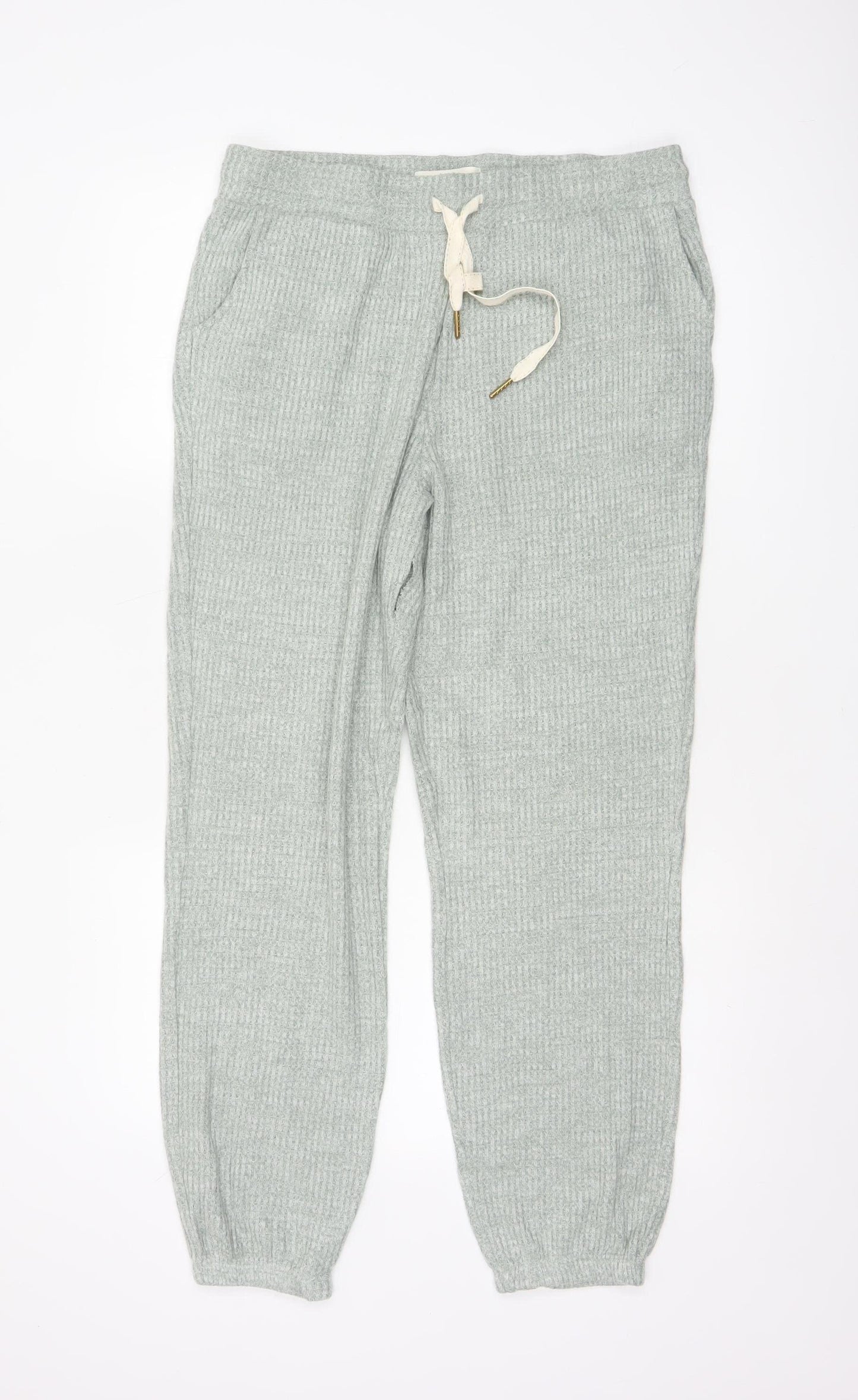 M&S Women’s Green M Knit Drawstring Lounge Pyjama Trousers