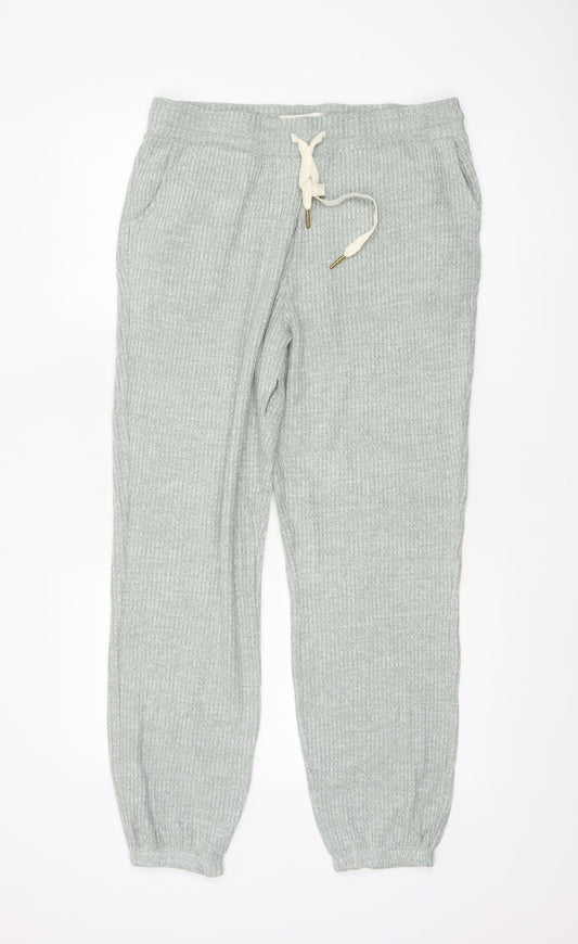 M&S Women’s Green M Knit Drawstring Lounge Pyjama Trousers