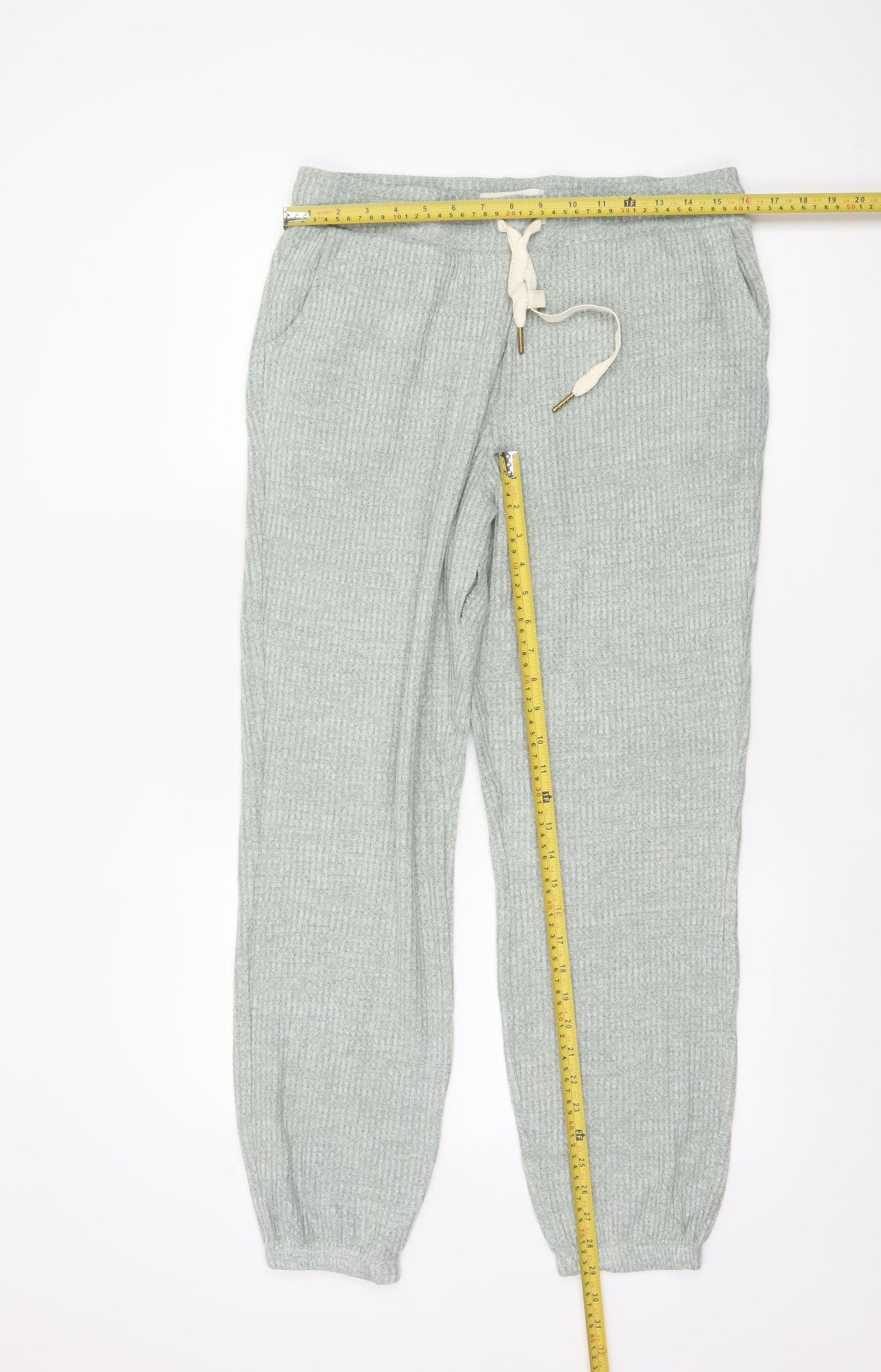 M&S Women’s Green M Knit Drawstring Lounge Pyjama Trousers