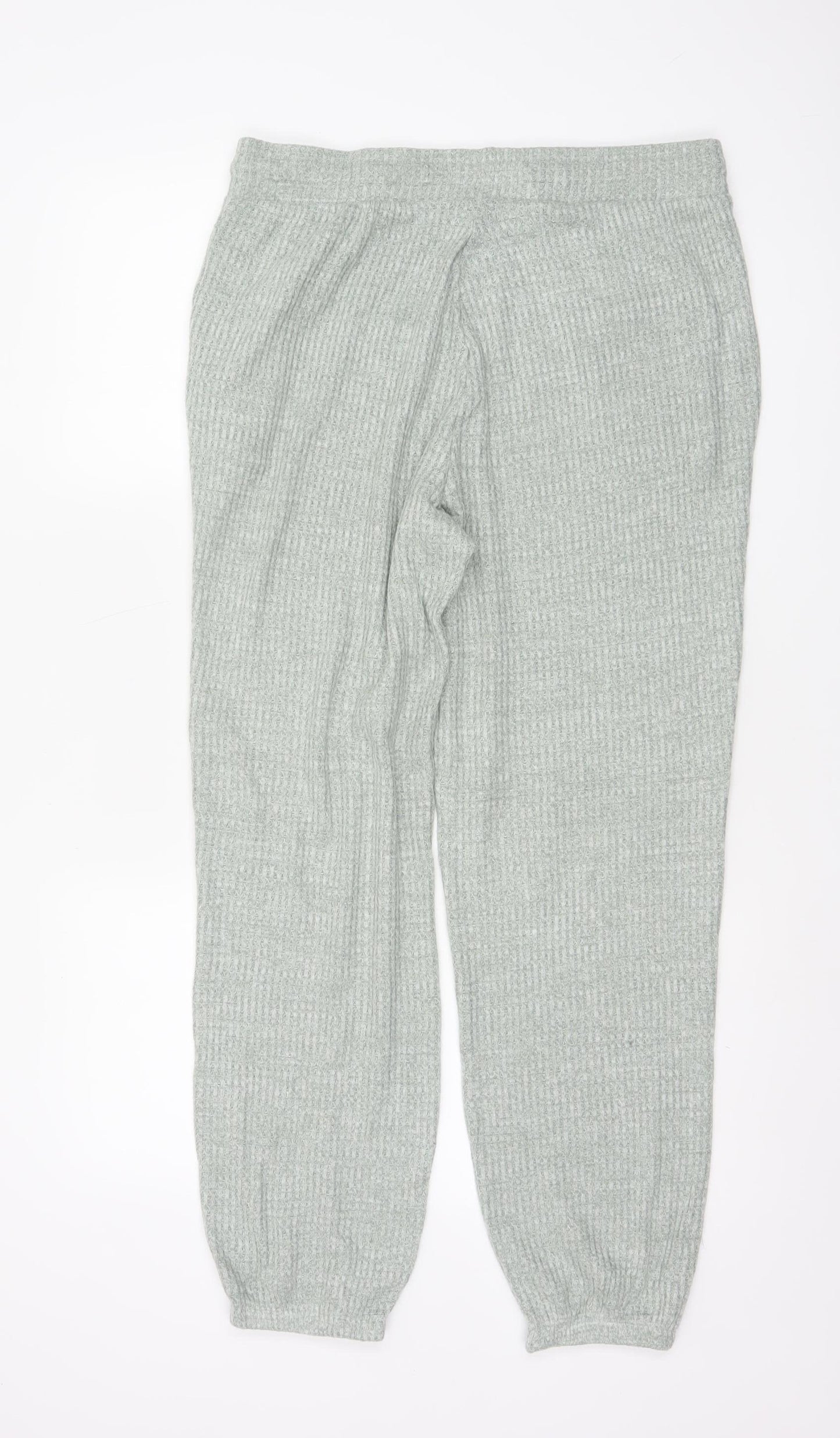 M&S Women’s Green M Knit Drawstring Lounge Pyjama Trousers