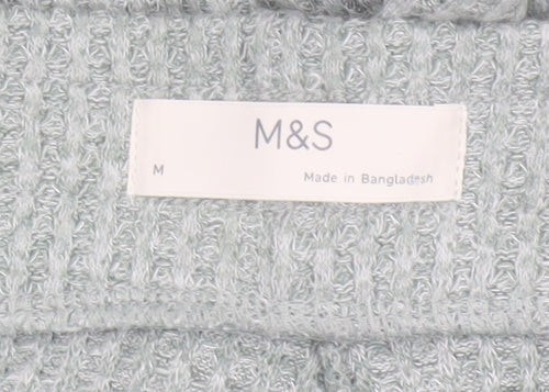 M&S Women’s Green M Knit Drawstring Lounge Pyjama Trousers