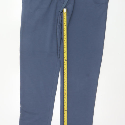 Marks & Spencer Men's Blue XL Regular Fit Cotton Blend Jogger Trousers