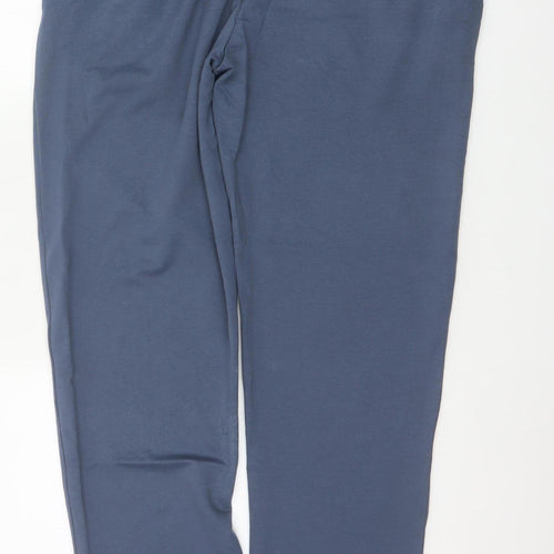 Marks & Spencer Men's Blue XL Regular Fit Cotton Blend Jogger Trousers