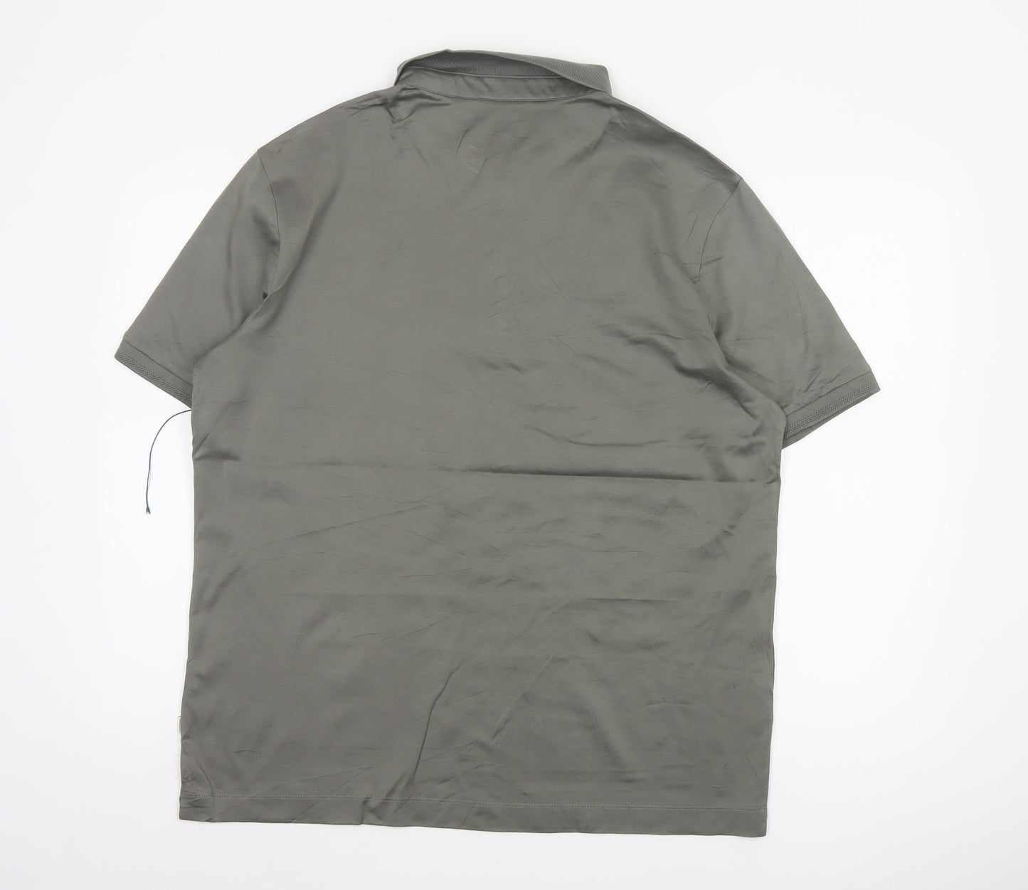 Autograph Men’s Grey XL Supima Cotton Short Sleeve Polo Shirt