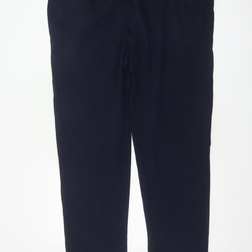 Marks and Spencer Men's Navy 2XL Regular Jogger Trousers Drawstring