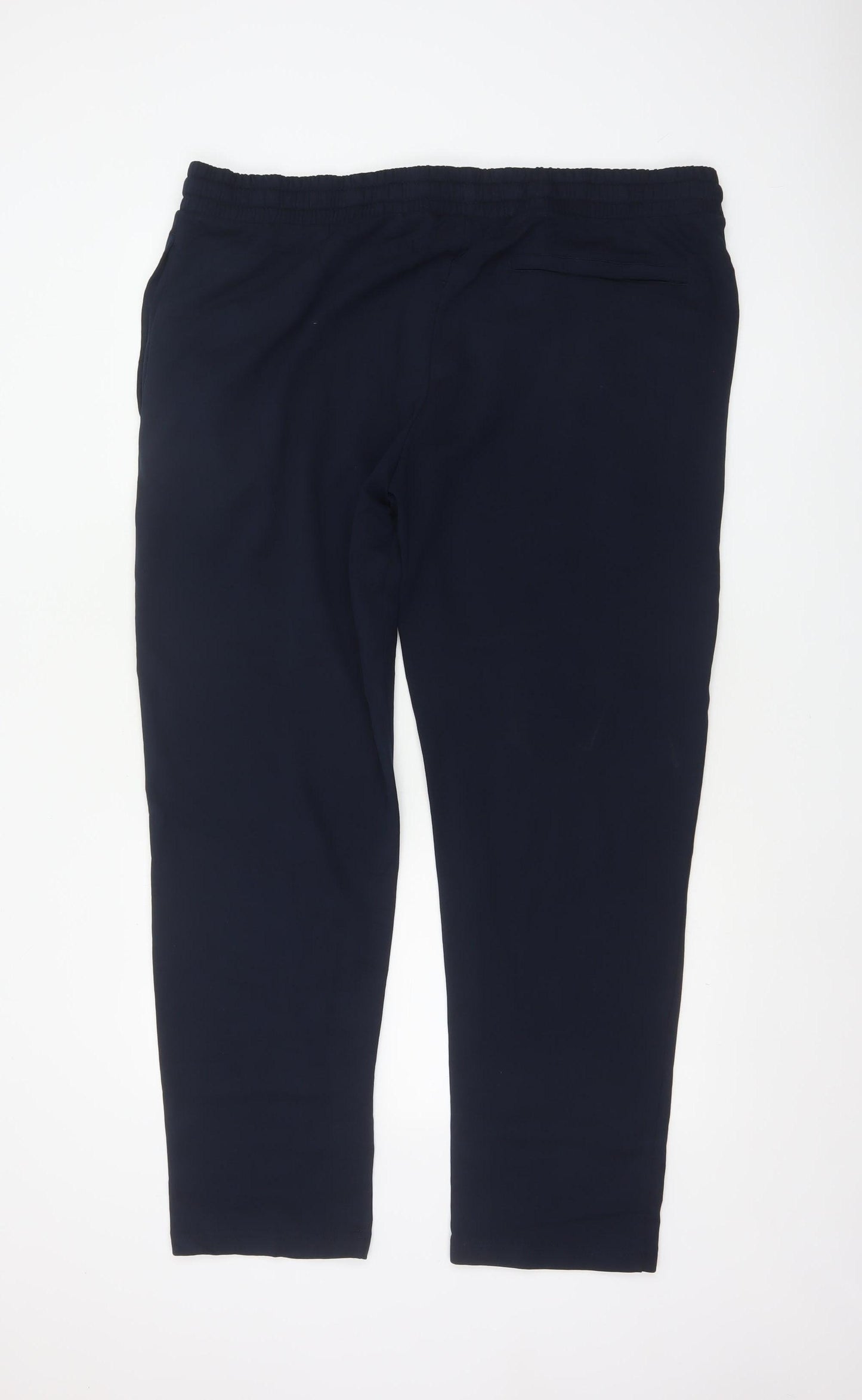 Marks and Spencer Men's Navy 2XL Regular Jogger Trousers Drawstring