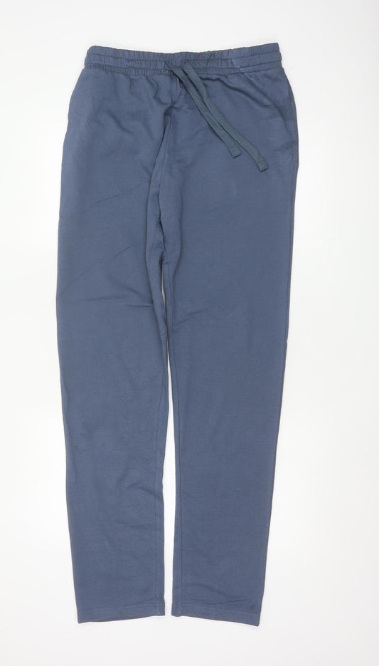 M&S Men’s Blue M Regular Fit Drawstring Jersey Jogger Trousers