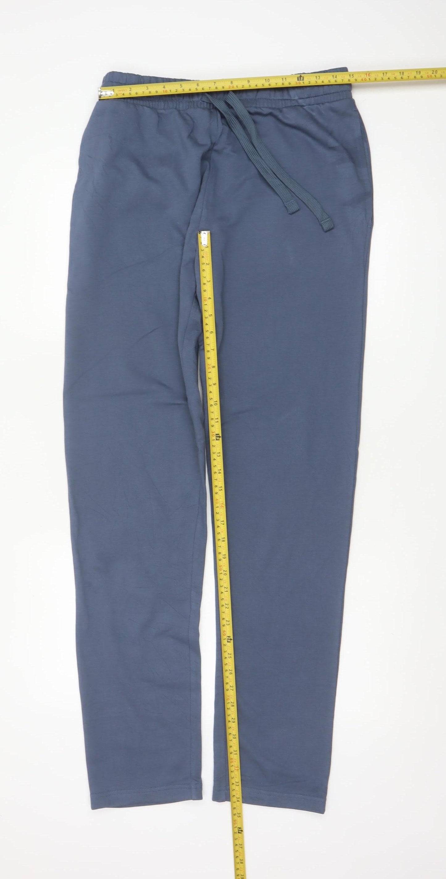 M&S Men’s Blue M Regular Fit Drawstring Jersey Jogger Trousers