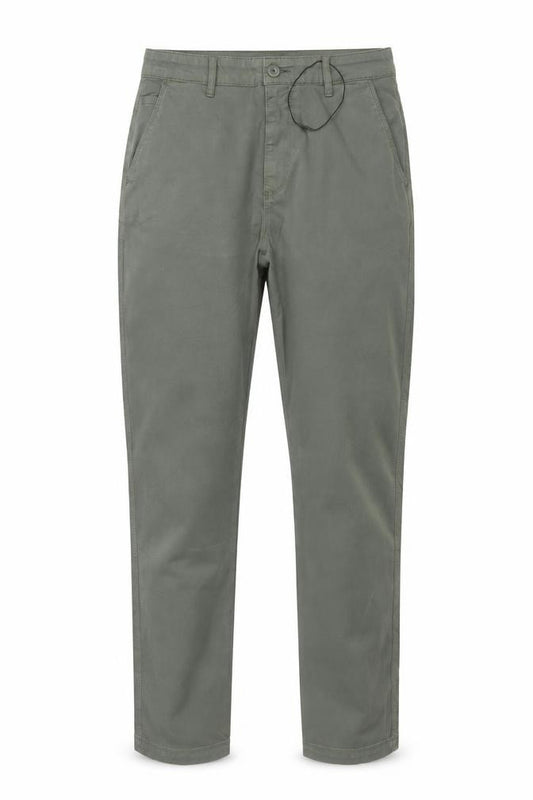 Marks and Spencer Men Green 30/33 Regular Tapered Chino Trousers