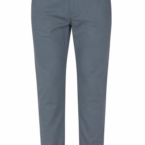 M&S Mens Grey 32in Skinny Fit Stretch Cotton Chino Trousers 33in Leg