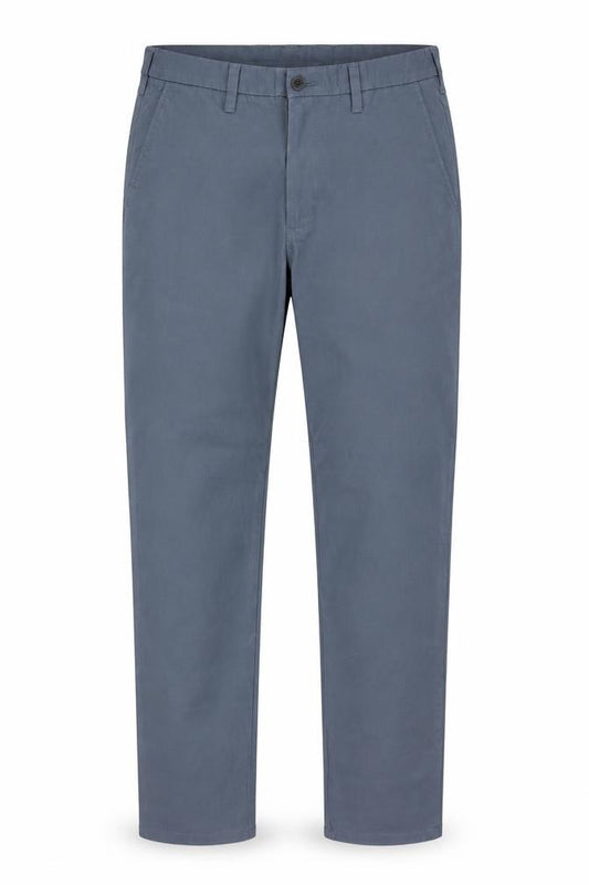 Marks and Spencer Men Blue 32/33 Skinny Fit Stretch Chino Trousers