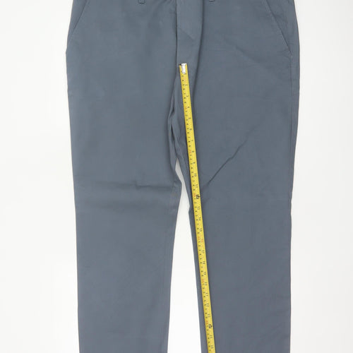 Marks & Spencer Men’s Grey 40/31 Slim Fit Stretch Chino Trousers