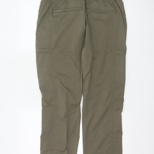 Marks & Spencer Men Green 36/29 Cargo Trousers Elastic Waist