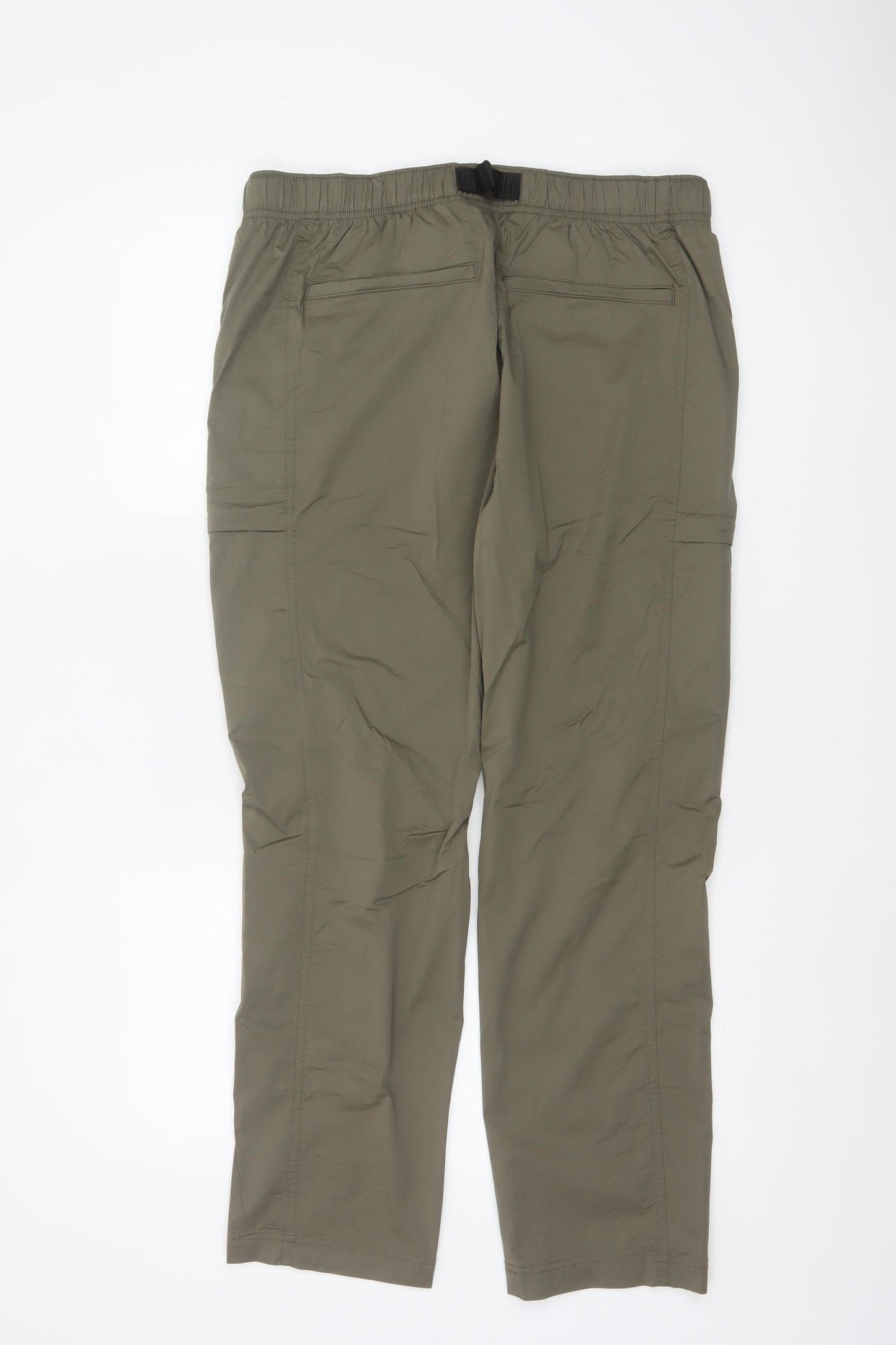 Marks & Spencer Men Green 36/29 Cargo Trousers Elastic Waist