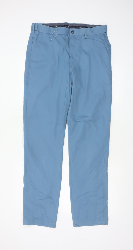 Blue Harbour Men’s Blue 32in Regular Fit Chino Trousers 32/33