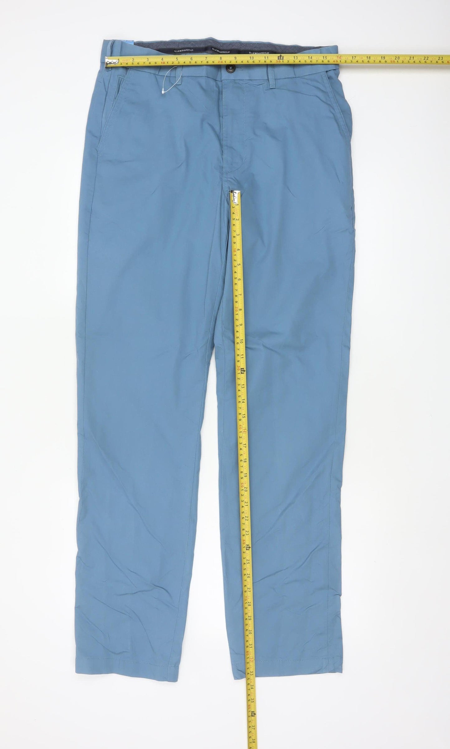 Blue Harbour Men’s Blue 32in Regular Fit Chino Trousers 32/33